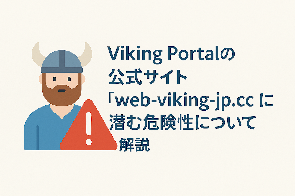 Viking Portalの公式サイト「web-viking-jp.cc」に潜む危険性について解説