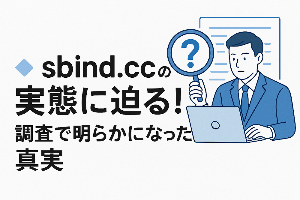 sbind.ccの実態に迫る！調査で明らかになった真実