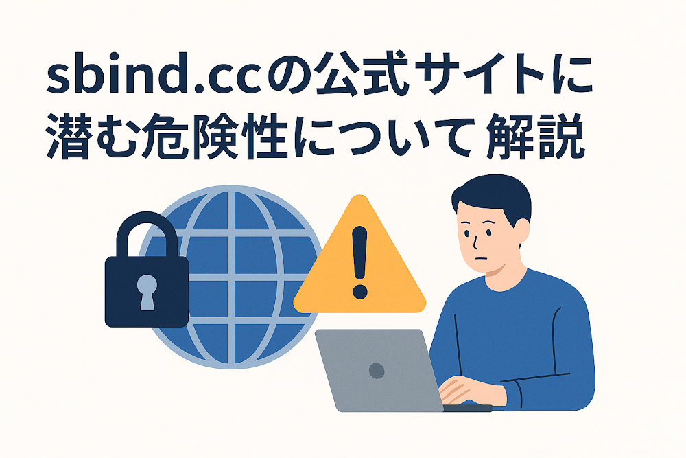 sbind.ccの公式サイトに潜む危険性について解説