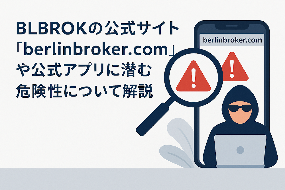 BLBROKの公式サイト「berlinbroker.com」や公式アプリに潜む危険性について解説