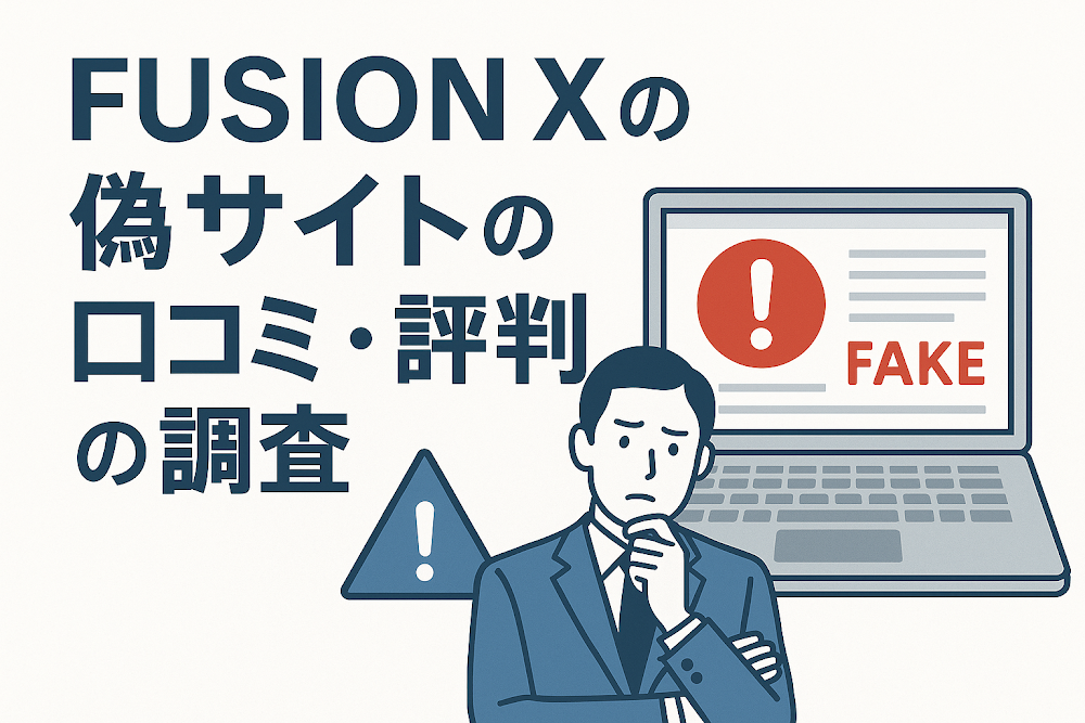 FUSION Xの偽サイト（fusion-serv.com）の口コミ・評判の調査