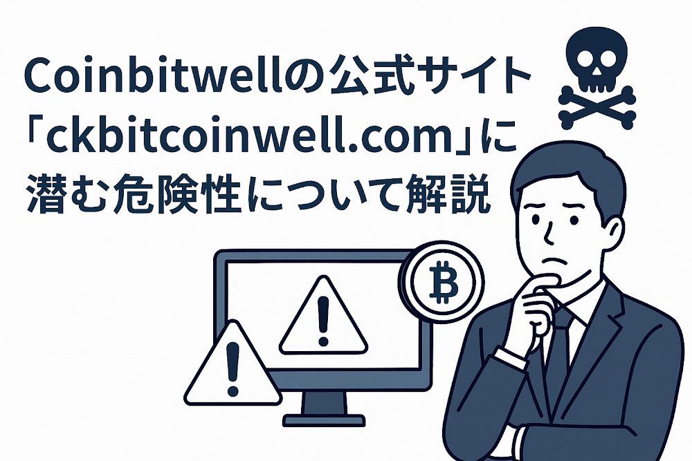 Coinbitwellの公式サイト「ckbitcoinwell.com」に潜む危険性について解説