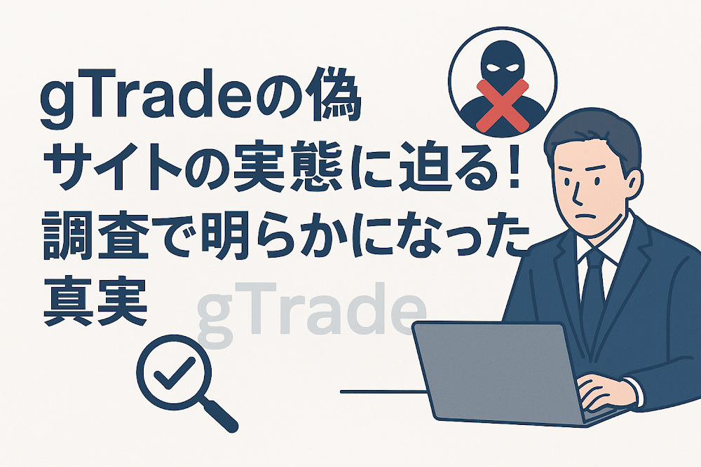 gTradeの偽サイトの実態に迫る！調査で明らかになった真実