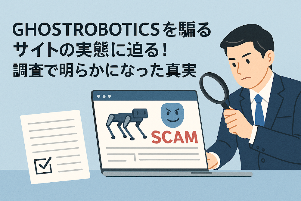 GHOSTROBOTICSを騙るサイトの実態に迫る！調査で明らかになった真実