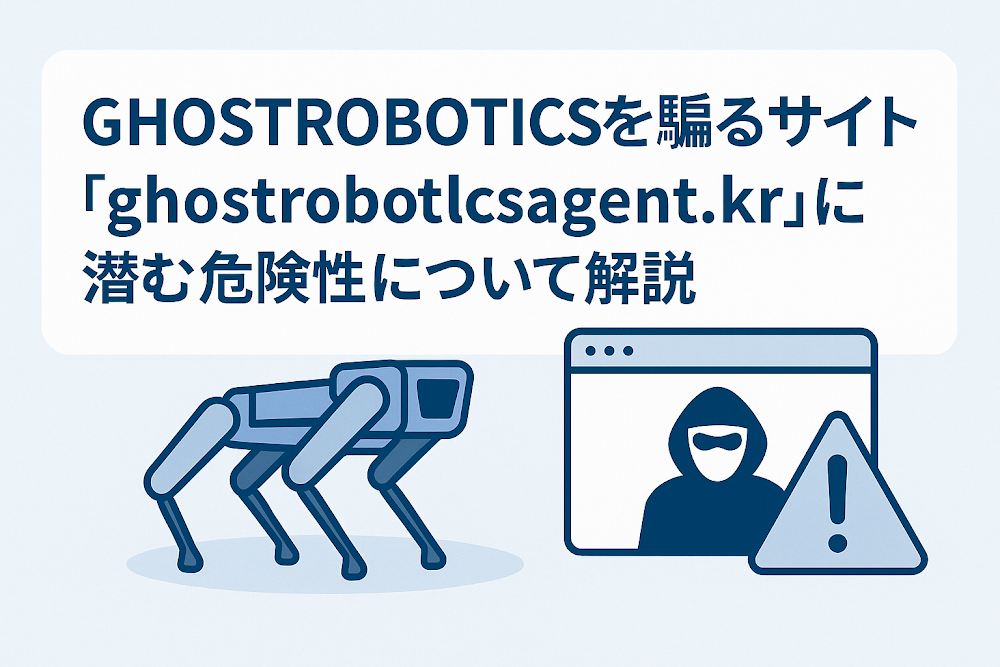 GHOSTROBOTICSを騙るサイト「ghostrobotlcsagent.kr」に潜む危険性について解説