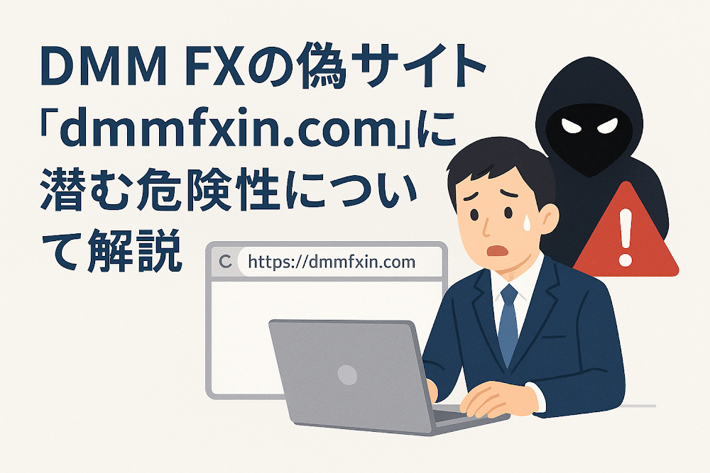 DMM FXの偽サイト「dmmfxin.com」に潜む危険性について解説