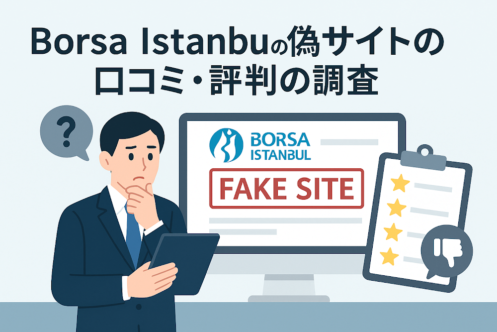 Borsa Istanbulの偽サイトの口コミ・評判の調査