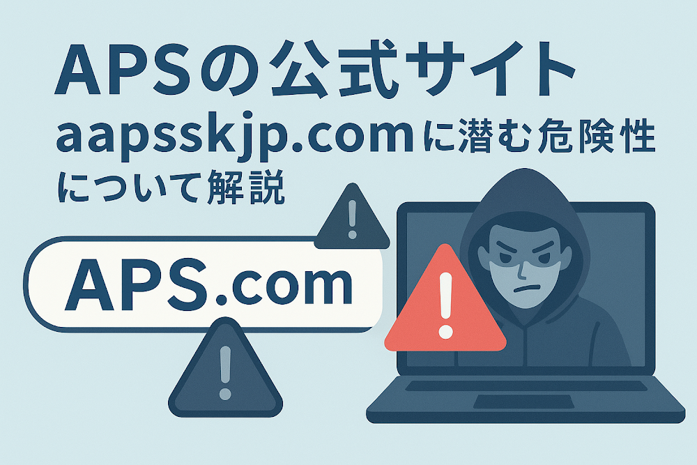 APSの公式サイト「aapsskjp.com」に潜む危険性について解説